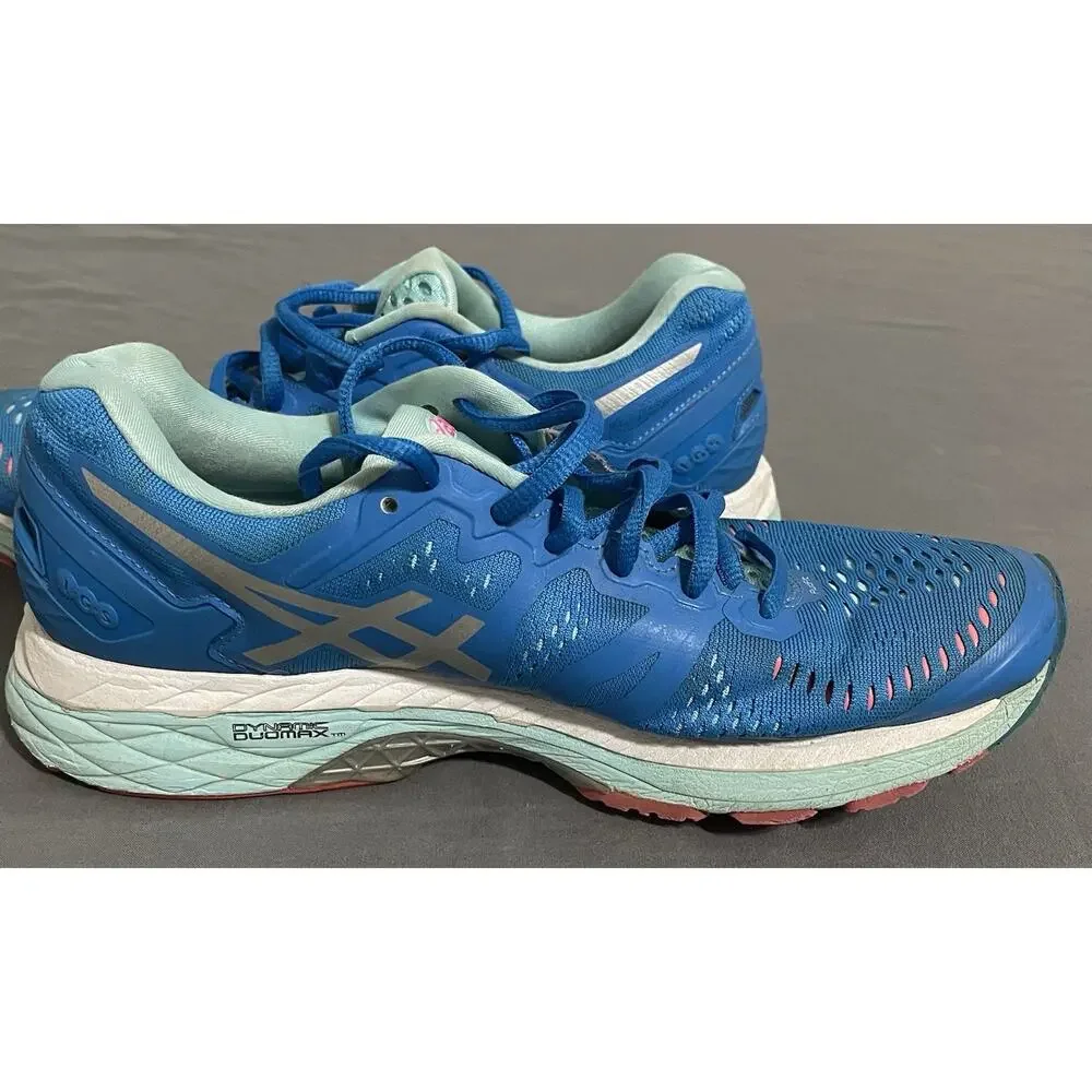 ASICS GEL-Kayano 23 Women’s Running Shoes Size 9 Diva Blue Silver Excellent